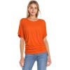 image:imageHybrid amp Company Womens Super Comfy Boat Neck Dolman Top ShirtOrange