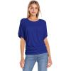 image:imageHybrid amp Company Womens Super Comfy Boat Neck Dolman Top ShirtRoyal