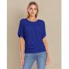 image:imageHybrid amp Company Womens Super Comfy Boat Neck Dolman Top ShirtRoyal