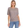 image:imageHybrid amp Company Womens Super Comfy Boat Neck Dolman Top ShirtTaupe