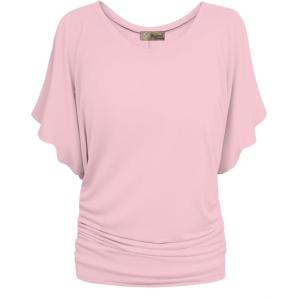 image:imageHybrid amp Company Womens Super Comfy Boat Neck Dolman Top ShirtBlush