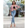 image:imageHybrid amp Company Womens Lightweight Casual Work Office Stretch Ponte Cardigan Blazer Jacket Made in USARose