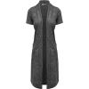 image:imageHybrid amp Company Womens Casual Short Sleeve Open Front Drape CardiganSs10474black