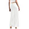 image:imageHybrid amp Company Womens Silky Satin Maxi Skirt  Stretch High Waist Casual amp Office  Made in USAIvory