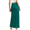 image:imageHybrid amp Company Womens Silky Satin Maxi Skirt  Stretch High Waist Casual amp Office  Made in USAJade