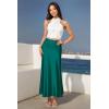 image:imageHybrid amp Company Womens Silky Satin Maxi Skirt  Stretch High Waist Casual amp Office  Made in USAJade