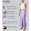 image:imageHybrid amp Company Womens Silky Satin Maxi Skirt  Stretch High Waist Casual amp Office  Made in USALavender