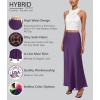 image:imageHybrid amp Company Womens Silky Satin Maxi Skirt  Stretch High Waist Casual amp Office  Made in USAPurple