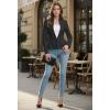 image:imageHybrid amp Company Womens Casual Work Office Elegant Open Front Premium Nylon Blazer JacketJk1135charcoal