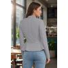 image:imageHybrid amp Company Womens Casual Work Office Elegant Open Front Premium Nylon Blazer JacketJk1135heathergre