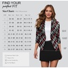 image:imageHybrid amp Company Womens Open Front Blazer  Lightweight blazer fabric open front design 34 ruched sleeves classic work jacket for office casual wear daily styling462059redmul