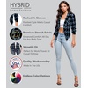image:imageHybrid amp Company Womens Open Front Blazer11394blkblu