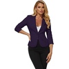 image:imageHybrid amp Company Womens Ponte Cardigan BlazerEggplant