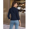 image:imageHybrid amp Company Womens Ponte Cardigan BlazerNavy