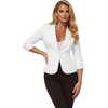 image:imageHybrid amp Company Womens Ponte Cardigan BlazerWhite