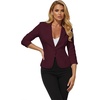 image:imageHybrid amp Company Womens Ponte Cardigan BlazerWine