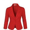 image:imageHybrid amp Company Womens Ponte Cardigan BlazerRed