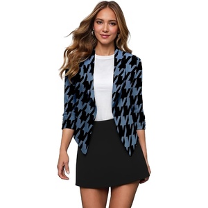 image:imageHybrid amp Company Womens Open Front Blazer11394blkblu