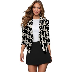 image:imageHybrid amp Company Womens Open Front Blazer11394blkivo