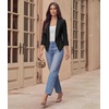 image:imageHybrid amp Company Ruched Sleeve Blazer1073tblack