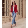 image:imageHybrid amp Company Ruched Sleeve Blazer1073tred
