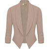 image:imageHybrid amp Company Ruched Sleeve BlazerBeige