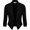 image:imageHybrid amp Company Ruched Sleeve BlazerBlack
