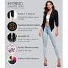 image:imageHybrid amp Company Ruched Sleeve BlazerBlack