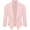 image:imageHybrid amp Company Ruched Sleeve BlazerBlush