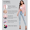 image:imageHybrid amp Company Ruched Sleeve BlazerBlush