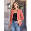 image:imageHybrid amp Company Ruched Sleeve BlazerCoral
