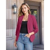 image:imageHybrid amp Company Ruched Sleeve BlazerFuchsia