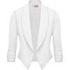image:imageHybrid amp Company Ruched Sleeve BlazerIvory
