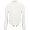 image:imageHybrid amp Company Ruched Sleeve BlazerIvory9789