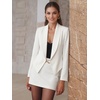 image:imageHybrid amp Company Ruched Sleeve BlazerIvory9789