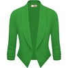 image:imageHybrid amp Company Ruched Sleeve BlazerKgreen