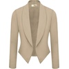 image:imageHybrid amp Company Ruched Sleeve BlazerKhaki9789