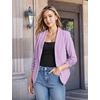 image:imageHybrid amp Company Ruched Sleeve BlazerLilac