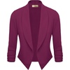 image:imageHybrid amp Company Ruched Sleeve BlazerMagenta