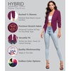 image:imageHybrid amp Company Ruched Sleeve BlazerMagenta