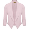 image:imageHybrid amp Company Ruched Sleeve BlazerMauve