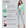 image:imageHybrid amp Company Ruched Sleeve BlazerMint