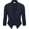 image:imageHybrid amp Company Ruched Sleeve BlazerNavy
