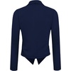 image:imageHybrid amp Company Ruched Sleeve BlazerNavy9789