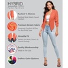 image:imageHybrid amp Company Ruched Sleeve BlazerNeon Coral