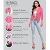 image:imageHybrid amp Company Ruched Sleeve BlazerNeon Pink