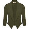 image:imageHybrid amp Company Ruched Sleeve BlazerOlive