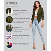 image:imageHybrid amp Company Ruched Sleeve BlazerOlive
