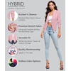 image:imageHybrid amp Company Ruched Sleeve BlazerPeach