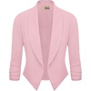 image:imageHybrid amp Company Ruched Sleeve BlazerPeach